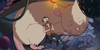 solar opposites guy laying on giant mouse