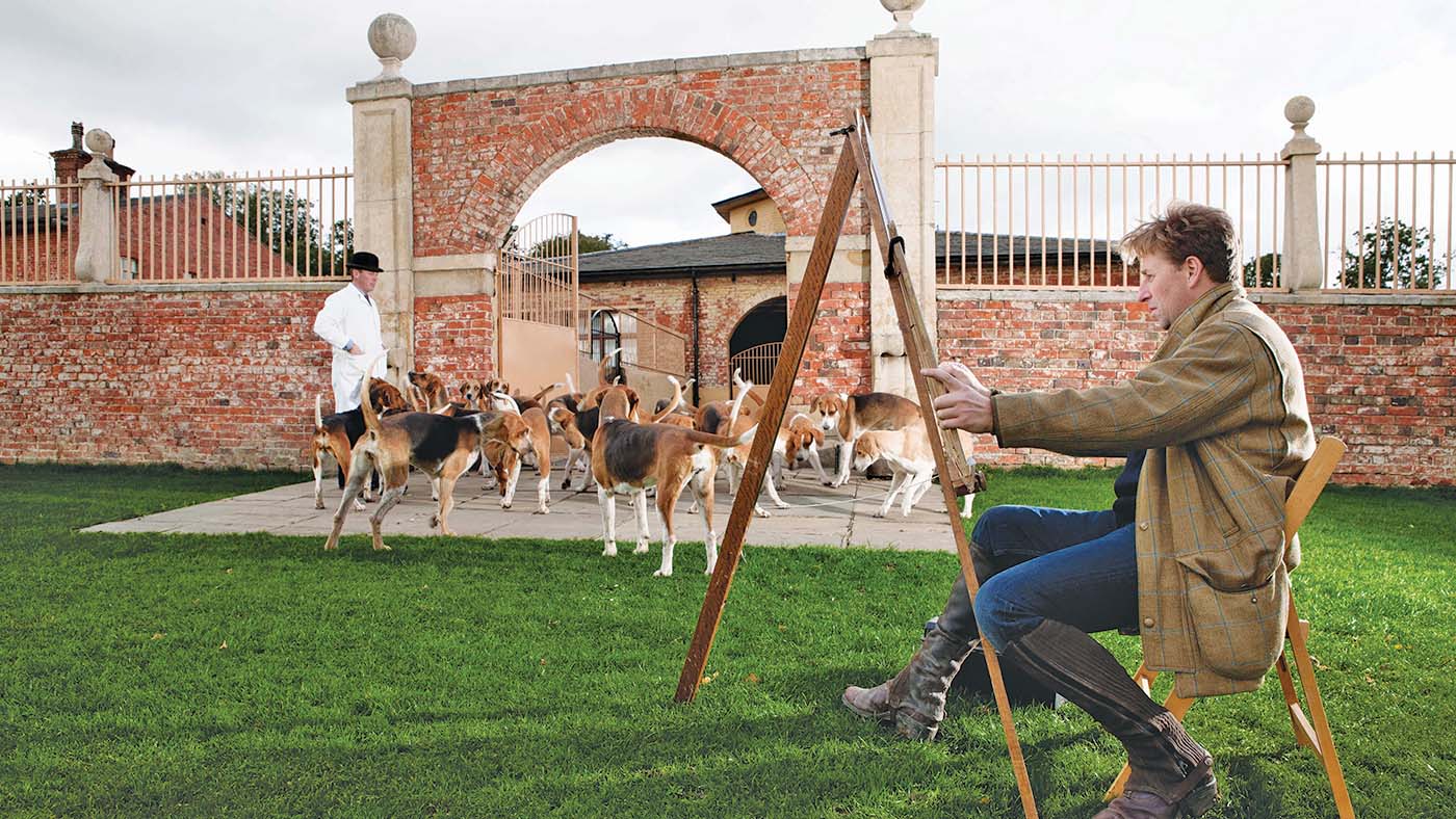 Portrait of hounds artist Nick Crane CL 12 &amp;amp; 19/12/2012