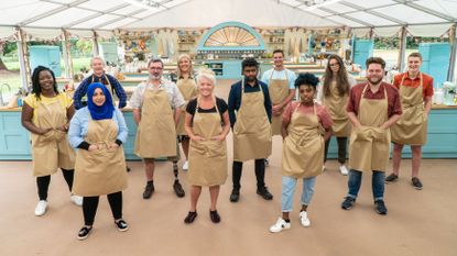 Cast of 'The Great British Bake Off.'