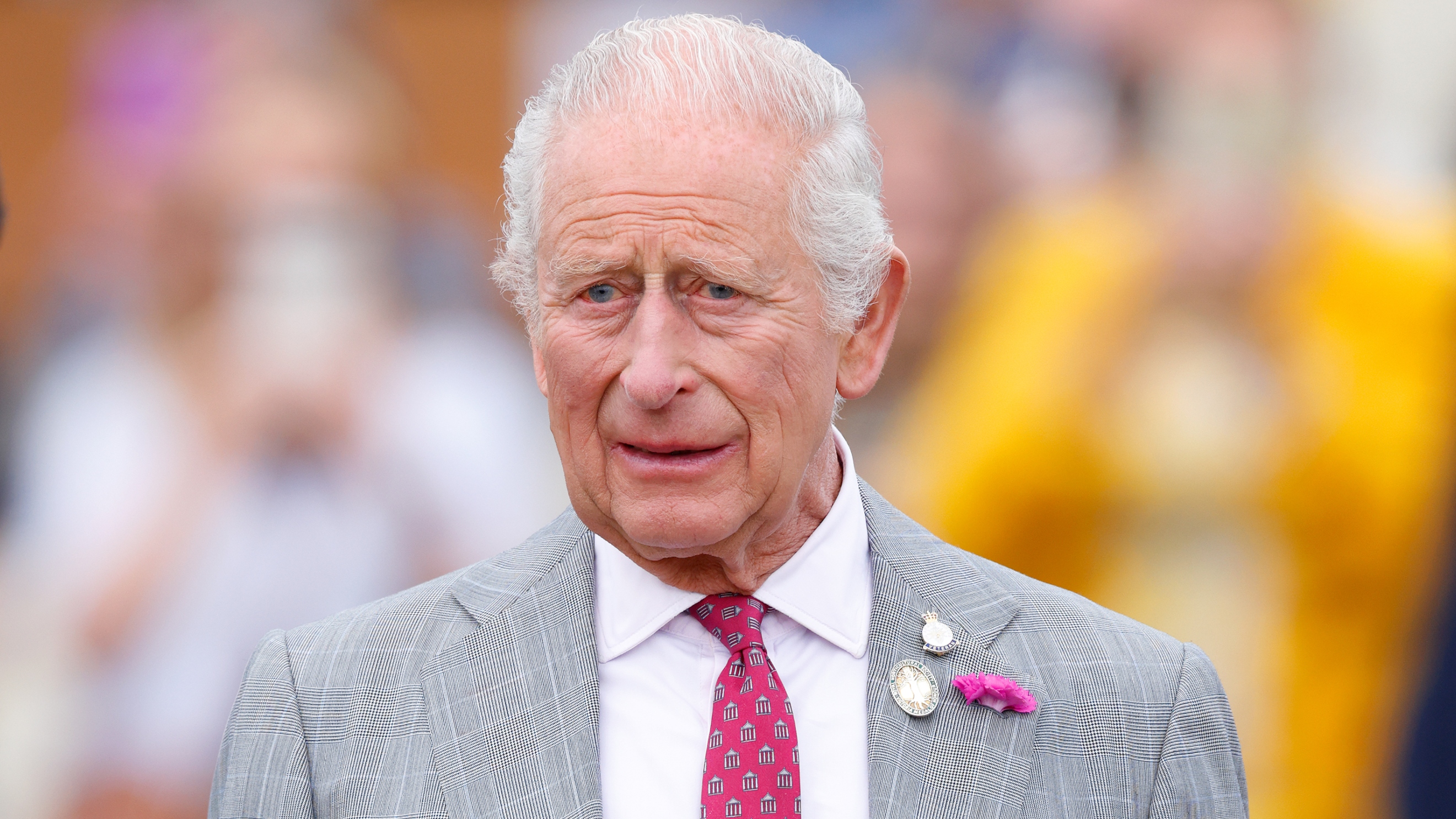 King Charles III visits the Sandringham Flower Show 2025 at Sandringham House