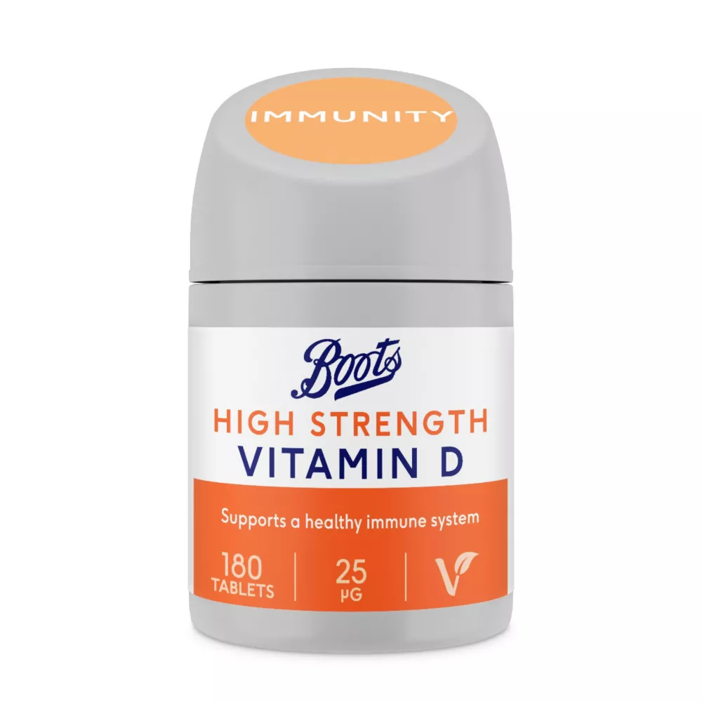 Boots High Strength Vitamin D 25 &amp;micro;g Food Supplement 180 Tablets