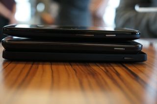 From top: Moto G, Nexus 4, Nexus 5
