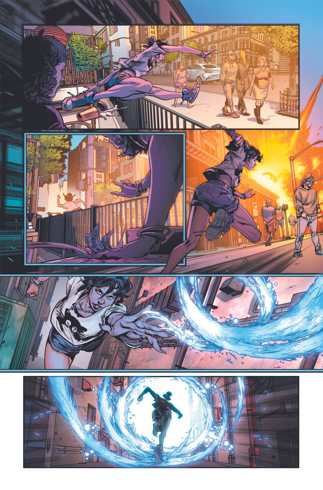 Art from Titans: Beast World: Metropolis #1