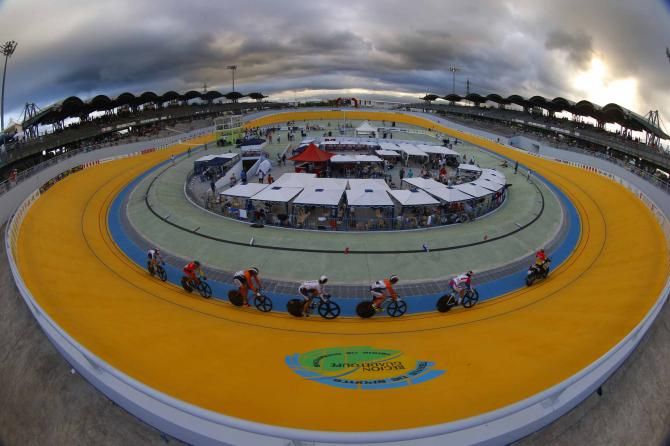 Guadeloupe's outdoor velodrome hosted the European Track Championships.