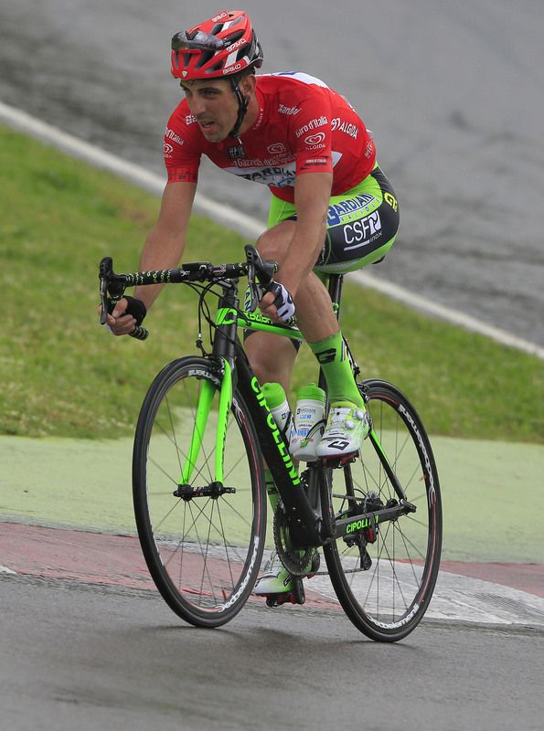 Nicola Boem (Bardiani-CSF) in the sprinters jersey