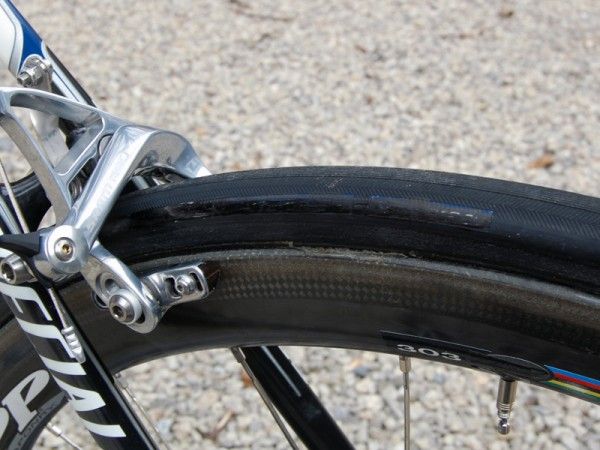 Wrapped around the rims are Veloflex tubulars with the badges conspicuously concealed.