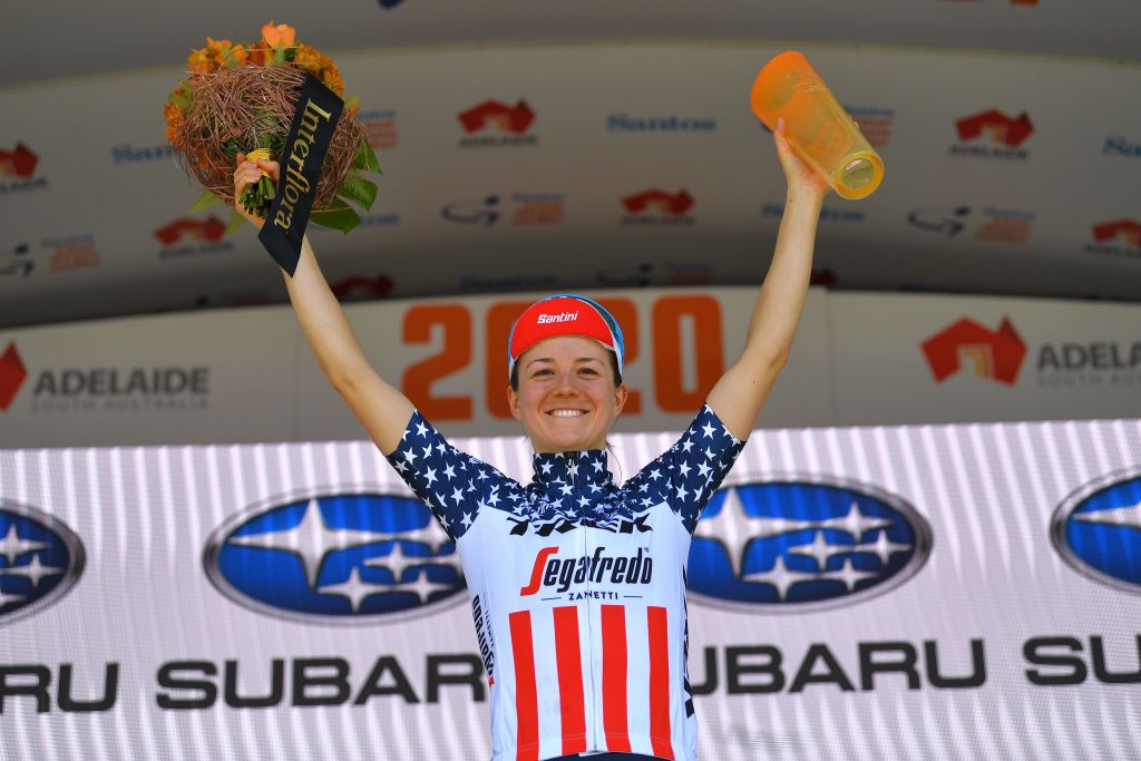Ruth Winter won stage 3 of the Women's Tour Down Under