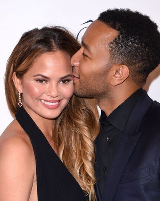 John Legend And Chrissy Teigen At Lancome 80th Anniversary Party