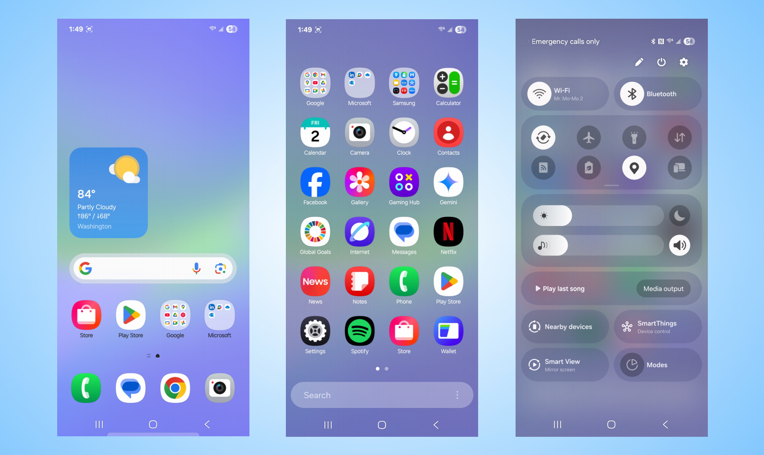 Galaxy A36 Software screenshots.