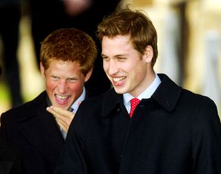 Prince Harry and Prince William at Christmas