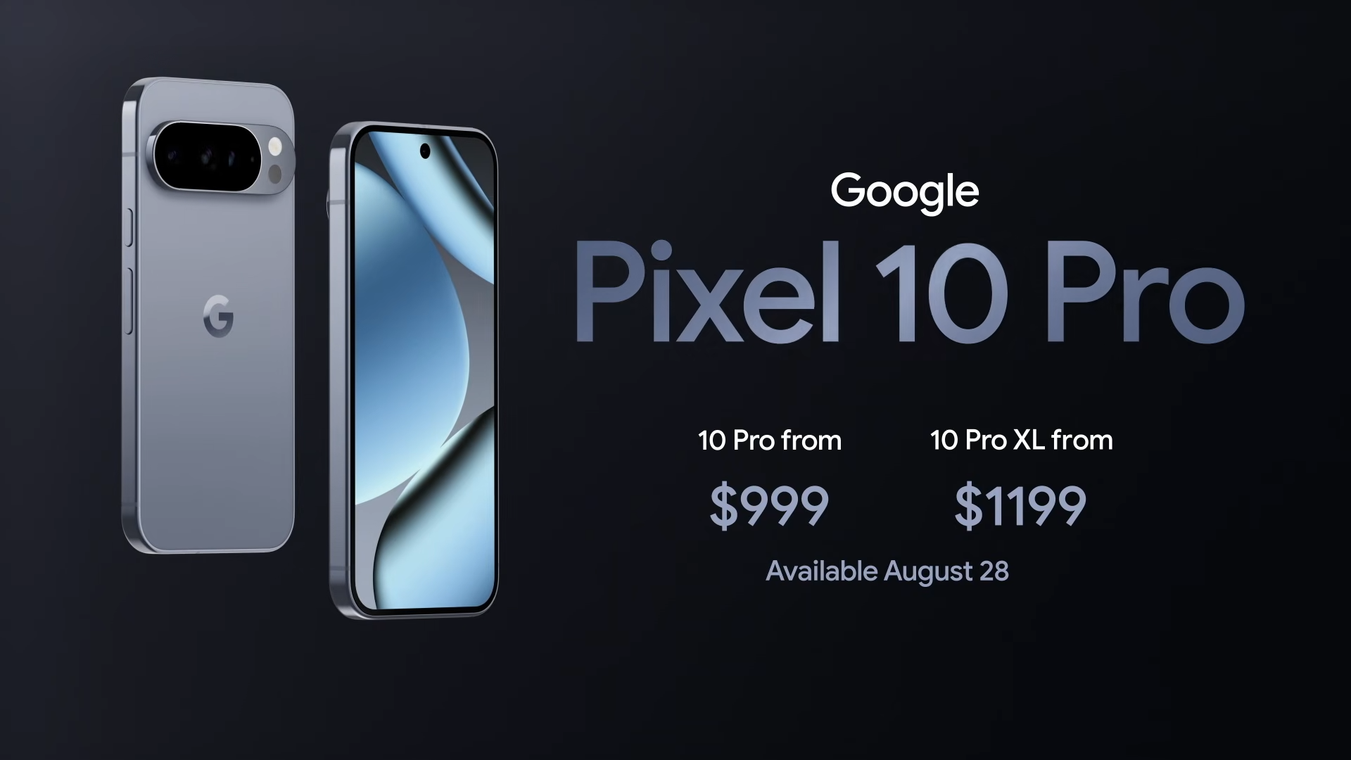 Pixel 10 Pro pricing