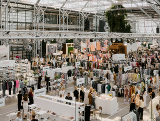 Photo of the Copenhagen International Fashion Fair courtyard.