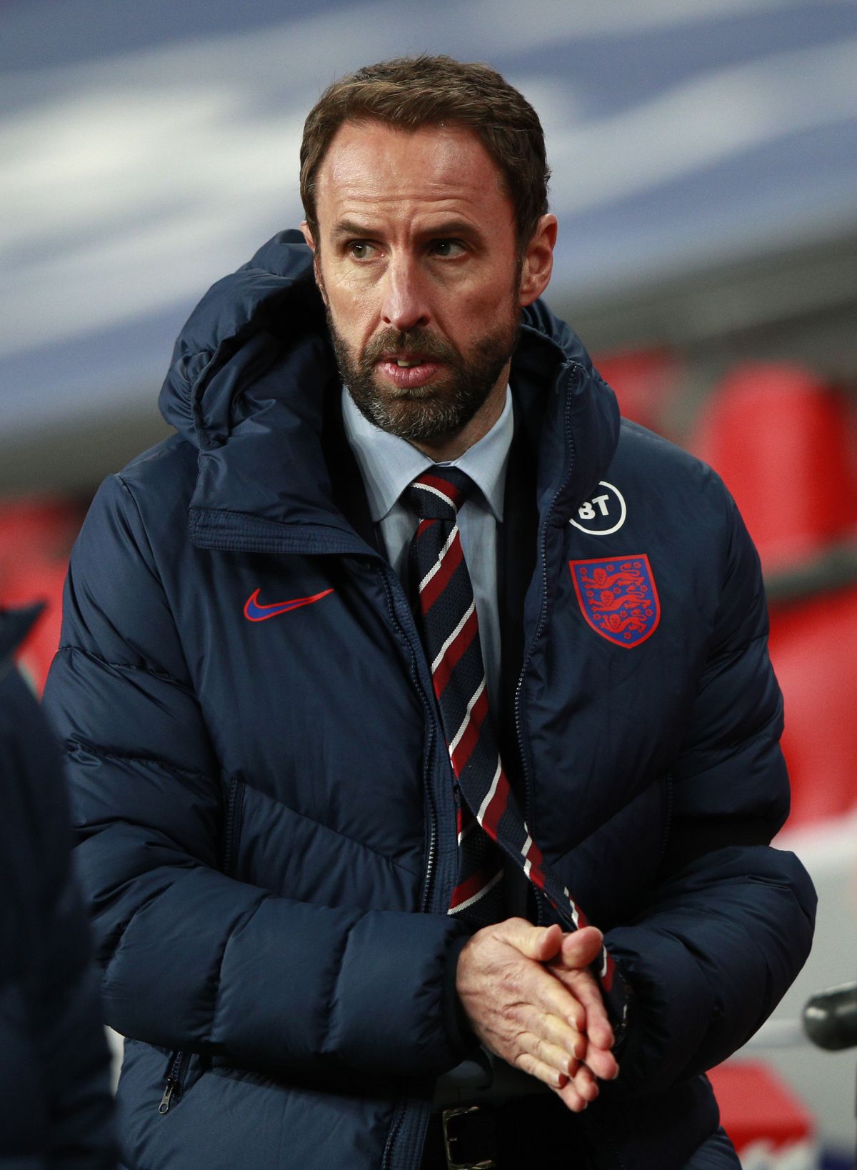 Gareth Southgate will not be able to work with his players until March.