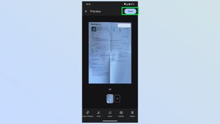 how to use document scanner in the google drive app