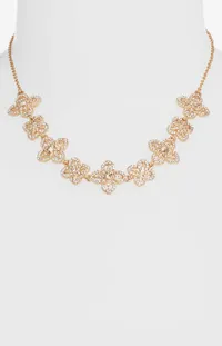 $78 Lace Is More Floral Frontal Necklace at Nordstrom