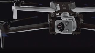 Skydio X10 presentation image with camera close up