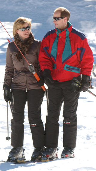 The Earl & Countess Of Wessex Attend The Alpine World Ski Championships In St Moritz in 2003