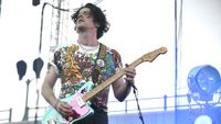 Simon O'Connor of Modest Mouse performs at Oxbow River Stage on September 15, 2023 in Napa, California.