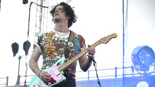 Simon O'Connor of Modest Mouse performs at Oxbow River Stage on September 15, 2023 in Napa, California. 