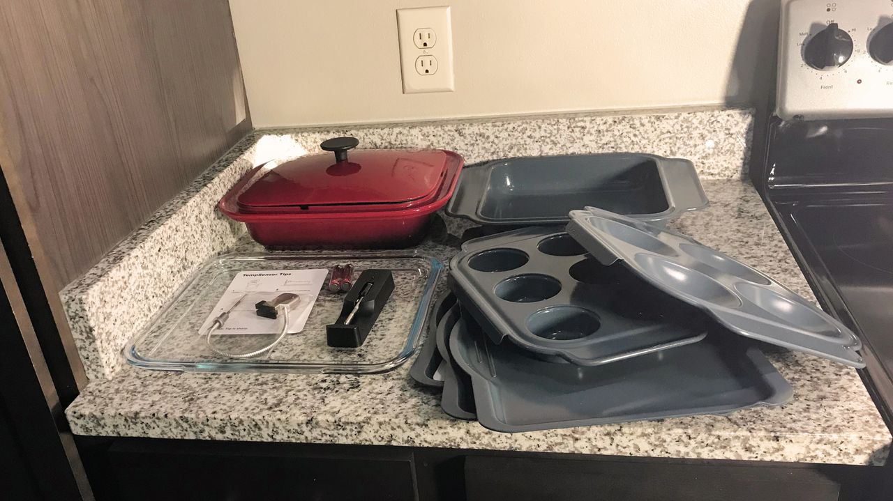 Brava Glass Oven being tested in writer's home