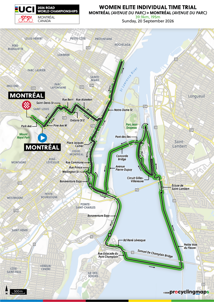 2026 UCI Road World Championships Maps