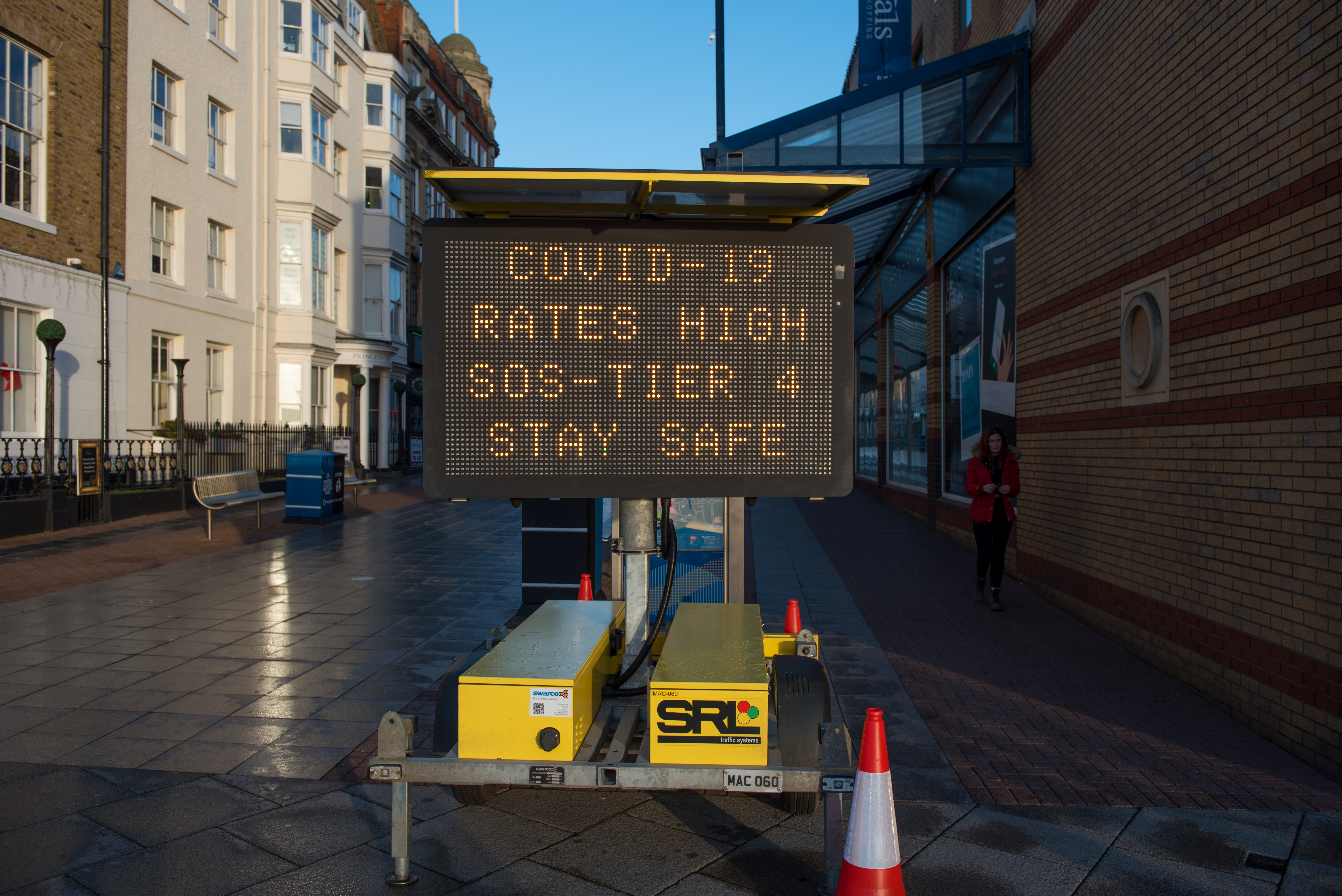 Sign saying, 