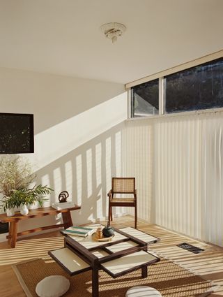 light and shadows in California house