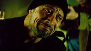 Dwayne Johnson getting emotional in Pain & Gain
