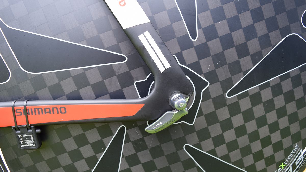 The team use older generation Shimano Dura-Ace skewers