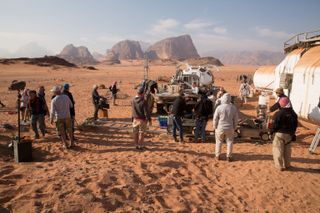 Wadi Rum Stands In For Mars: Located in southern Jordan, near the Saudi Arabian border, the Wadi Rum desert looks like a lot like Mars. But it has been inhabited by humans for more than 12,000 years.