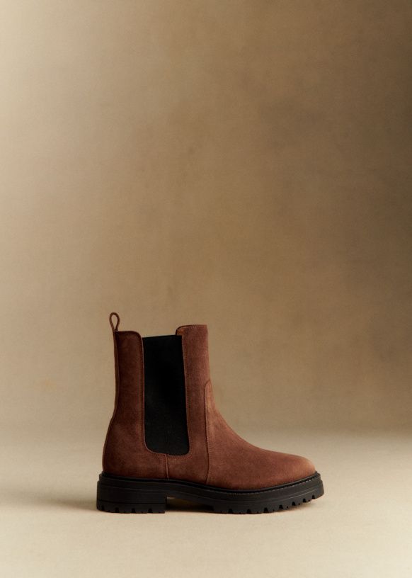 Lena Low Boots - Mocha - Bovine Leather - Sézane
