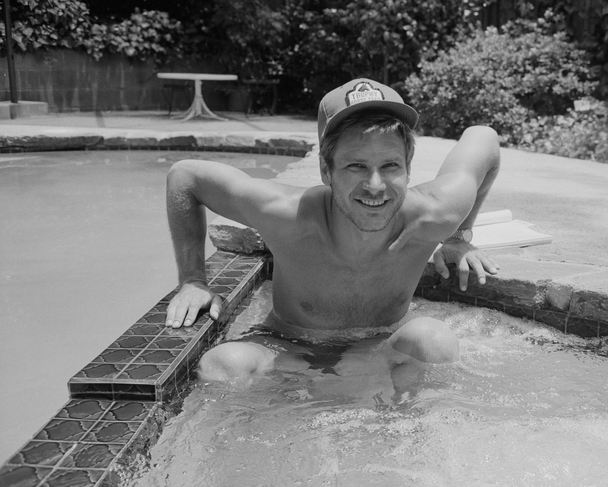 harrison ford in his pool