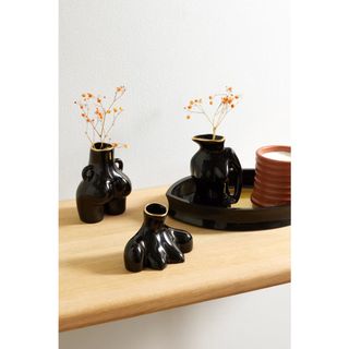 anissa kermiche black mini vase set