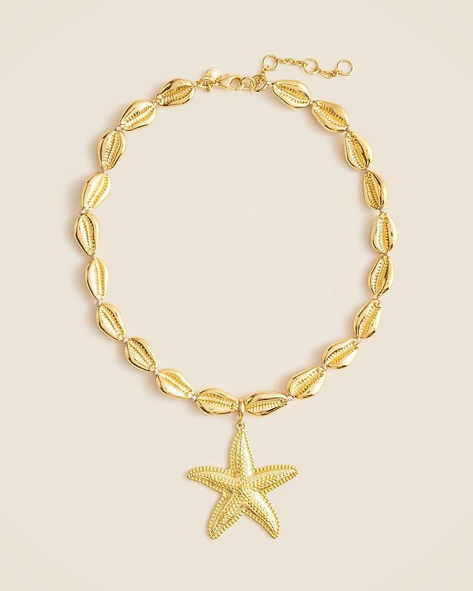 Metallic Puka Shell Necklace