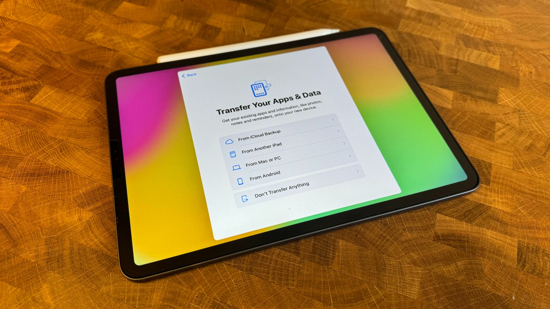 how to connect new iphone to old ipad