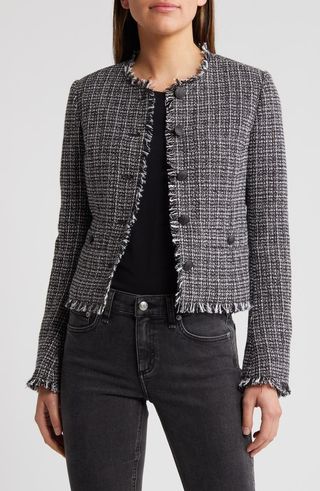 Carmen Fringe Tweed Jacket