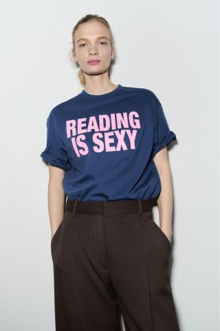 Zara Oversize T-shirt with Slogan