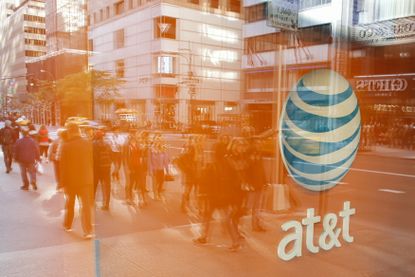 An AT&amp;amp;T store on 5th Avenue in New York.