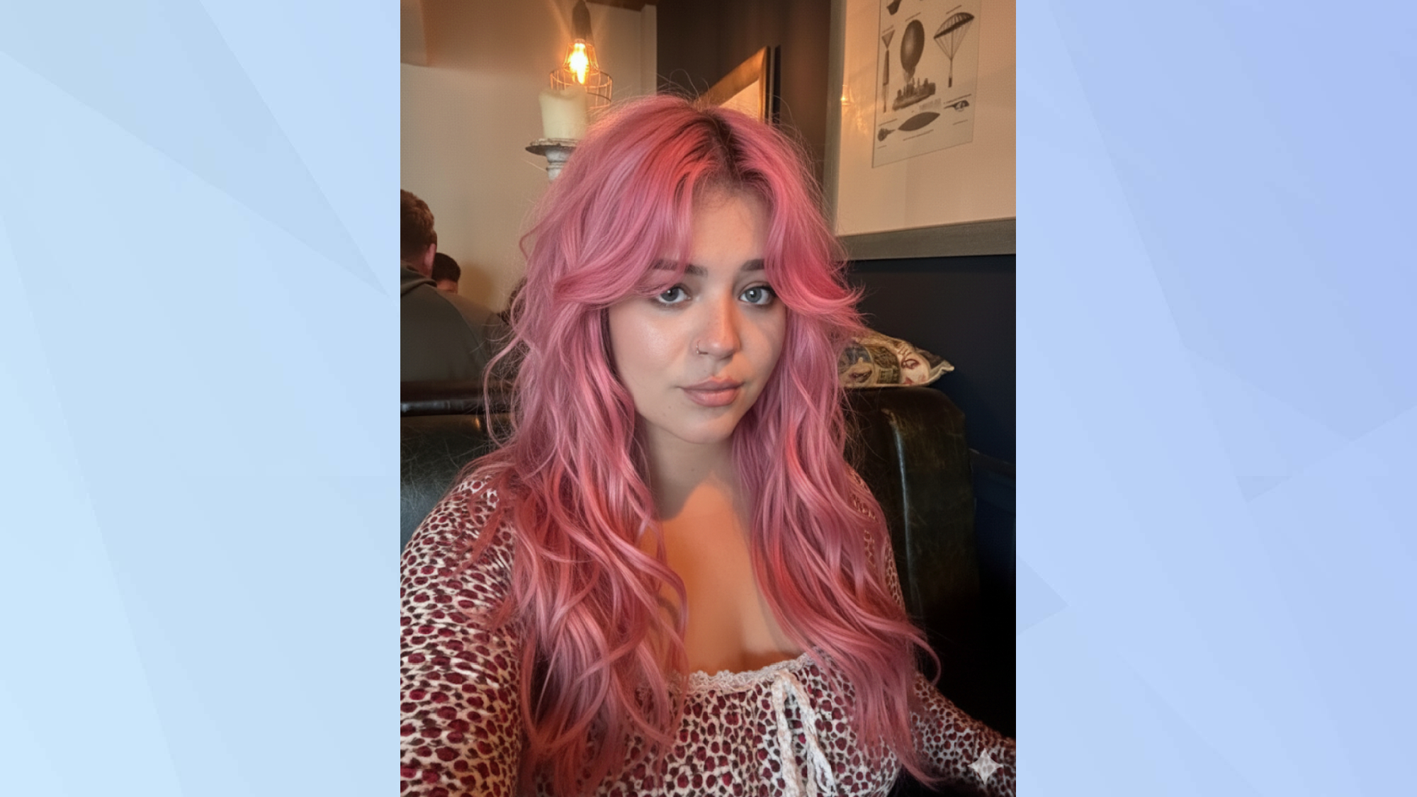 Gemini Nano Banana hot pink wolf cut 