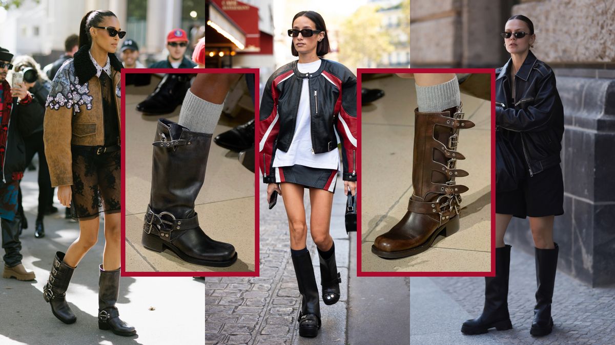 michael kors biker boots