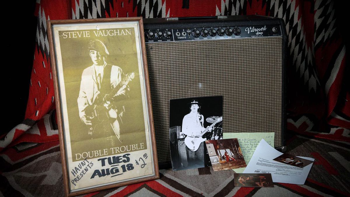 Stevie Ray Vaughan&#039;s Vibroverb amp is up for sale at Rumble Seat Music