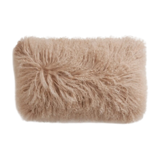 Luxe Mongolian Lamb Lumbar Pillow Cover