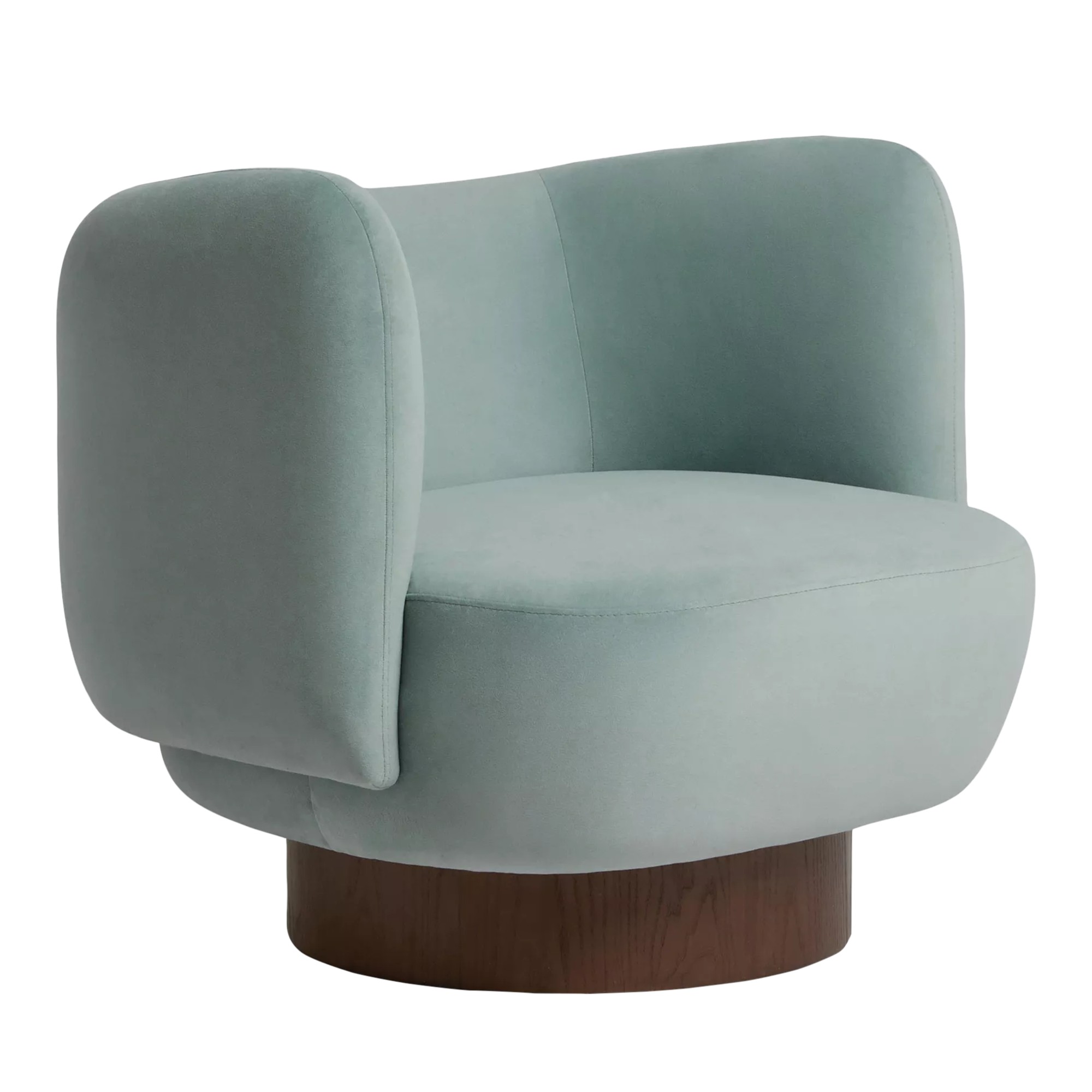 MADE Novara Armchair, Blue Velvet