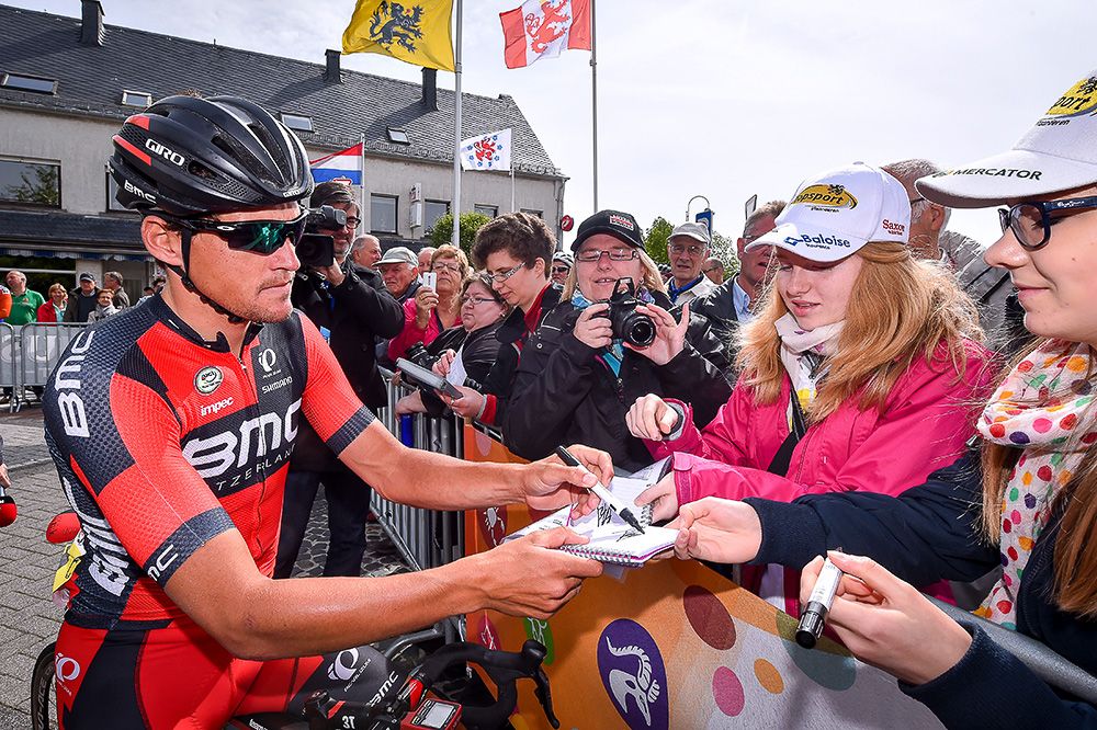 More autographs for Greg Van Avermaet.