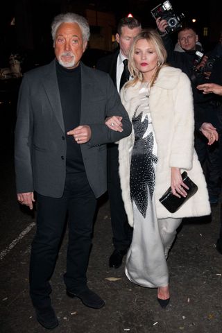 Tom Jones And Kate Moss At The Playboy 60th Anniversary Party