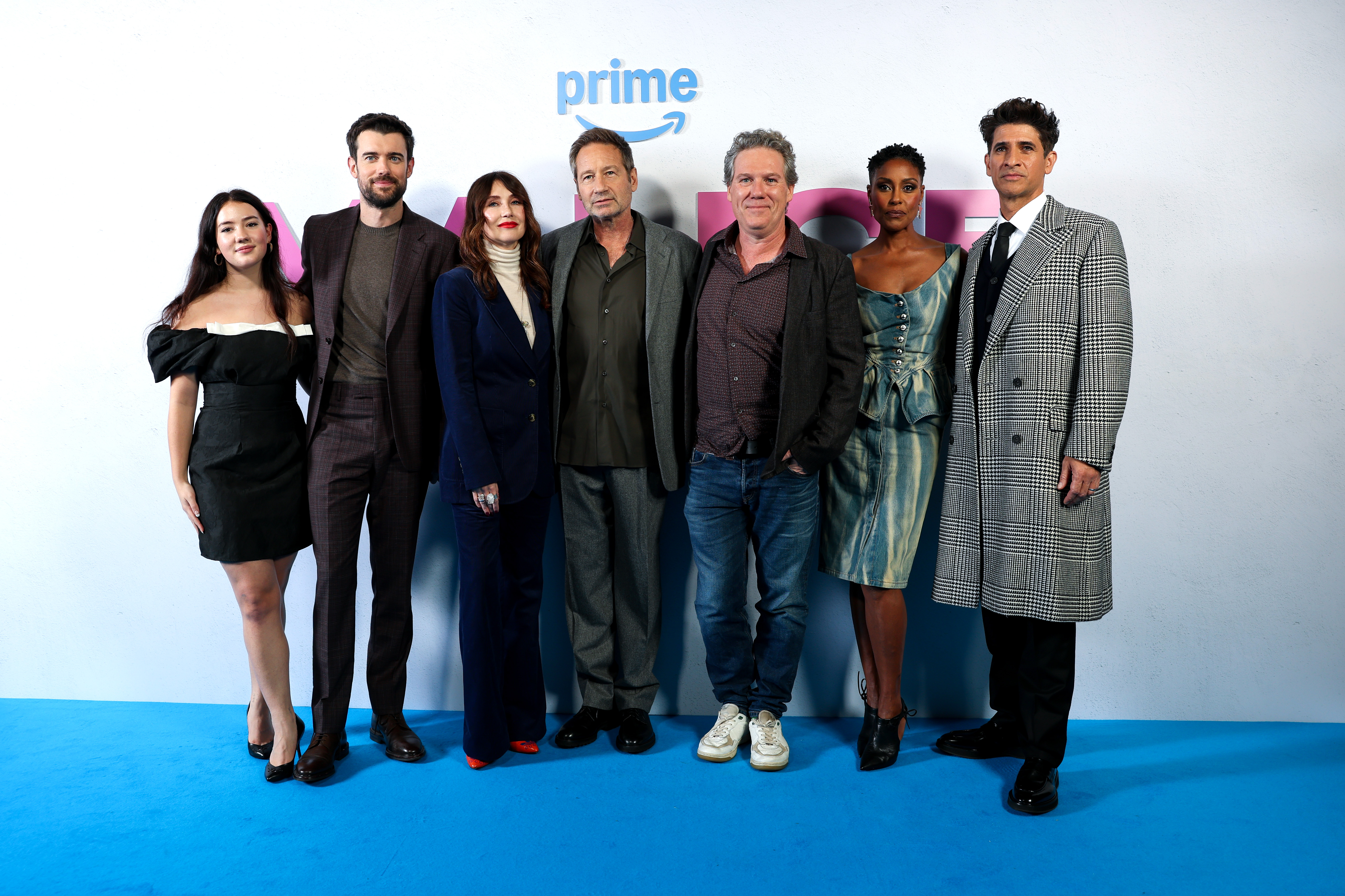 Teddie Allen, Jack Whitehall, Carice van Houten, David Duchovny, James Wood, Christine Adams and Raza Jaffrey attend the &quot;Malice&quot; World Premiere at the BFI Southbank on November 03, 2025 in London, England