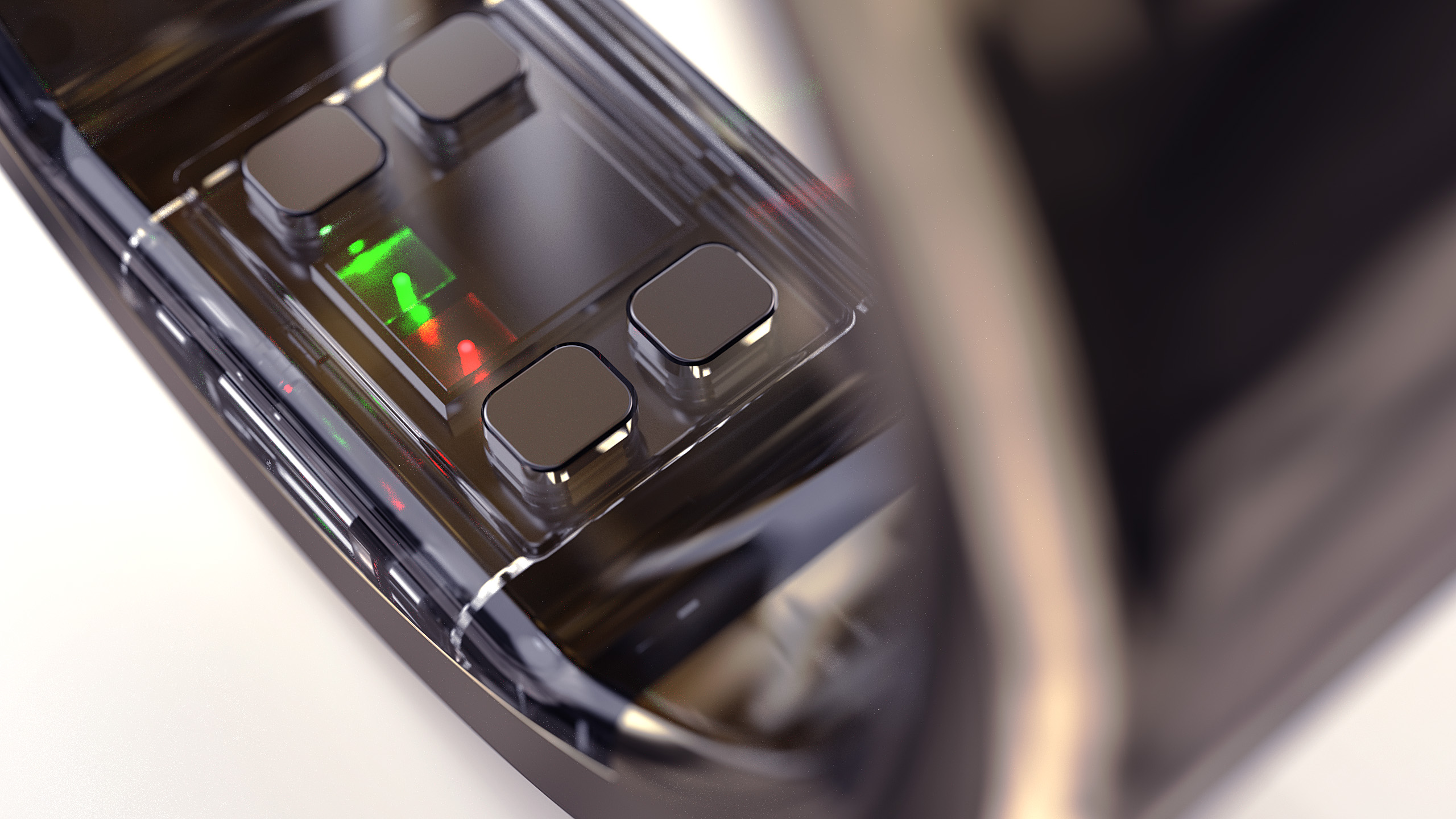 Close-up of the Ultrahuman Ring Pro smart ring