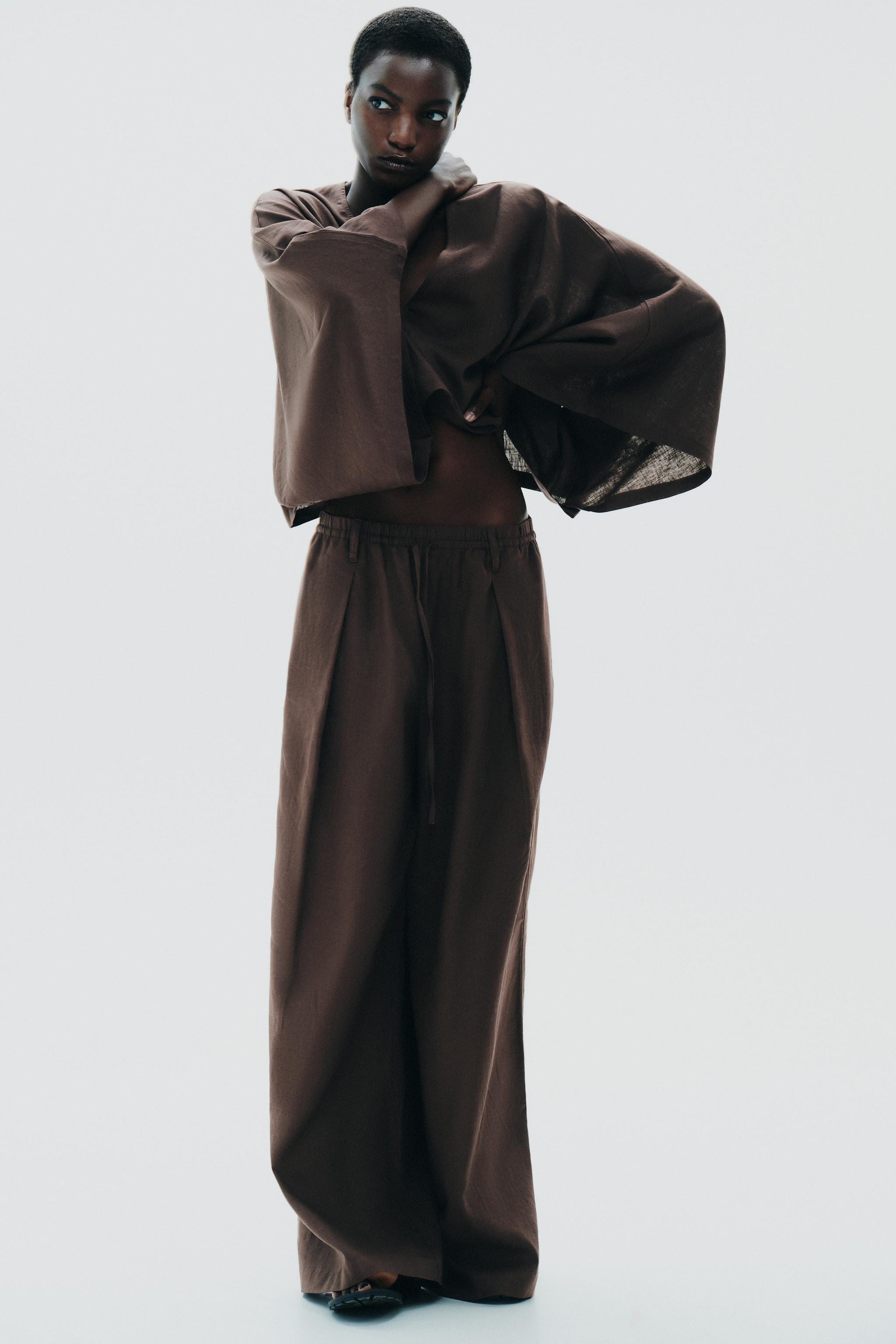 Linen Blend Trousers
