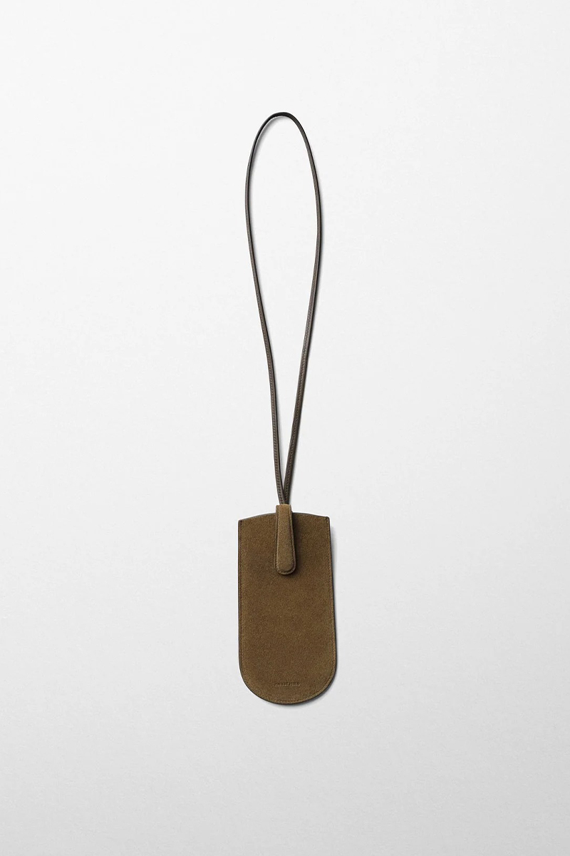 Glasses Pouch | Olive Suede