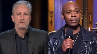 Jon Stewart on Apple TV+'s The Problem with Jon Stewart and Dave Chappelle on Saturday Night Live